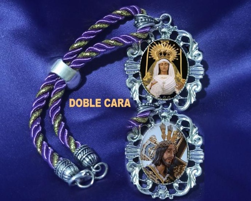 Medalla Nazareno y Amargura-Doble cara para coche